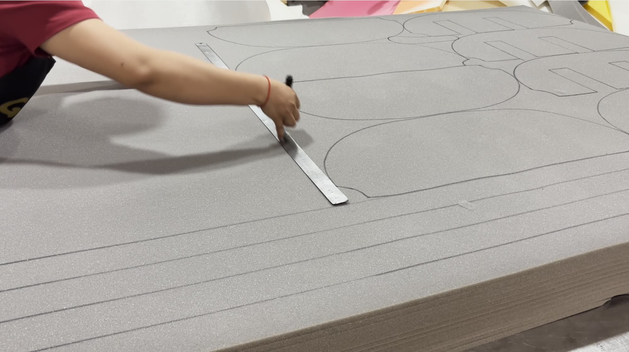 Load video: Our craftsmen hand-cut and shape each foam panel to fit the chair's contours precisely — delivering the perfect balance of support and comfort.